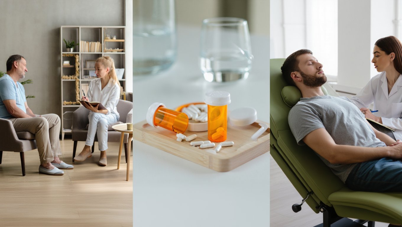 Психотерапия, медикаментозная поддержка, гипноз